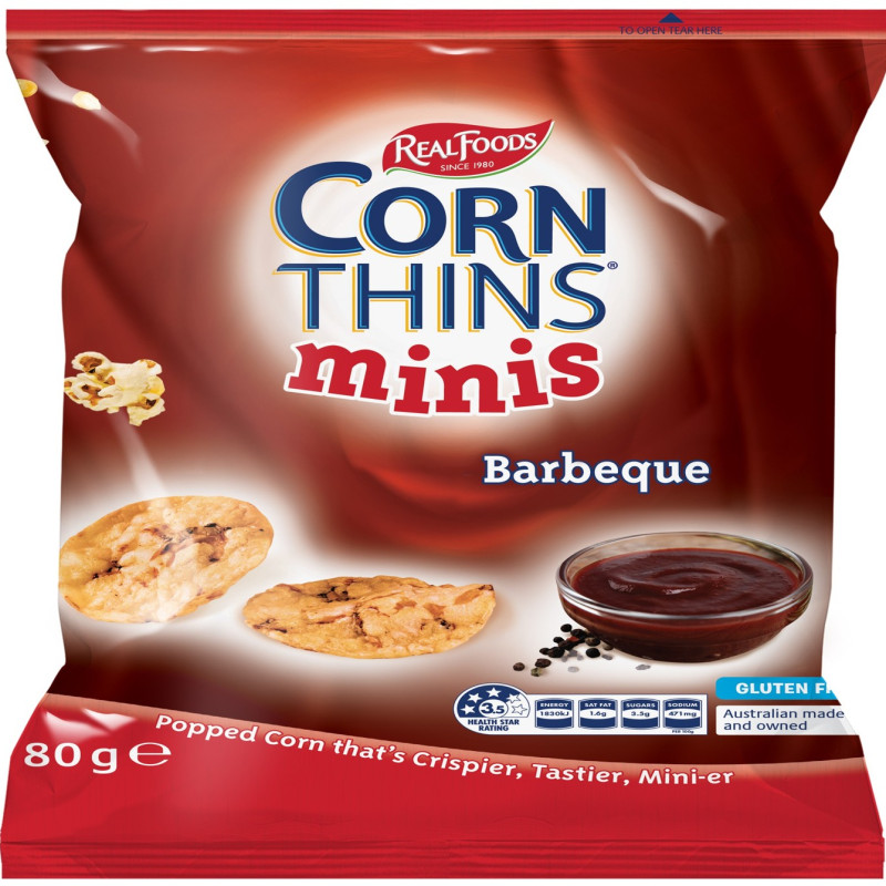 GLUTEN FREE MINIS CORN THINS - BBQ