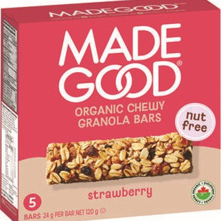 Organic Strawberry Granola Minis 120g (5 mini pouches x 24g)