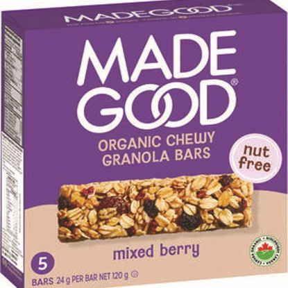 Organic Mixed Berry Granola Bars 120g  (5 x 24g)