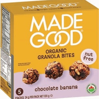 Organic Chocolate Banana Granola Minis  120g (5 mini pouches x 24g)